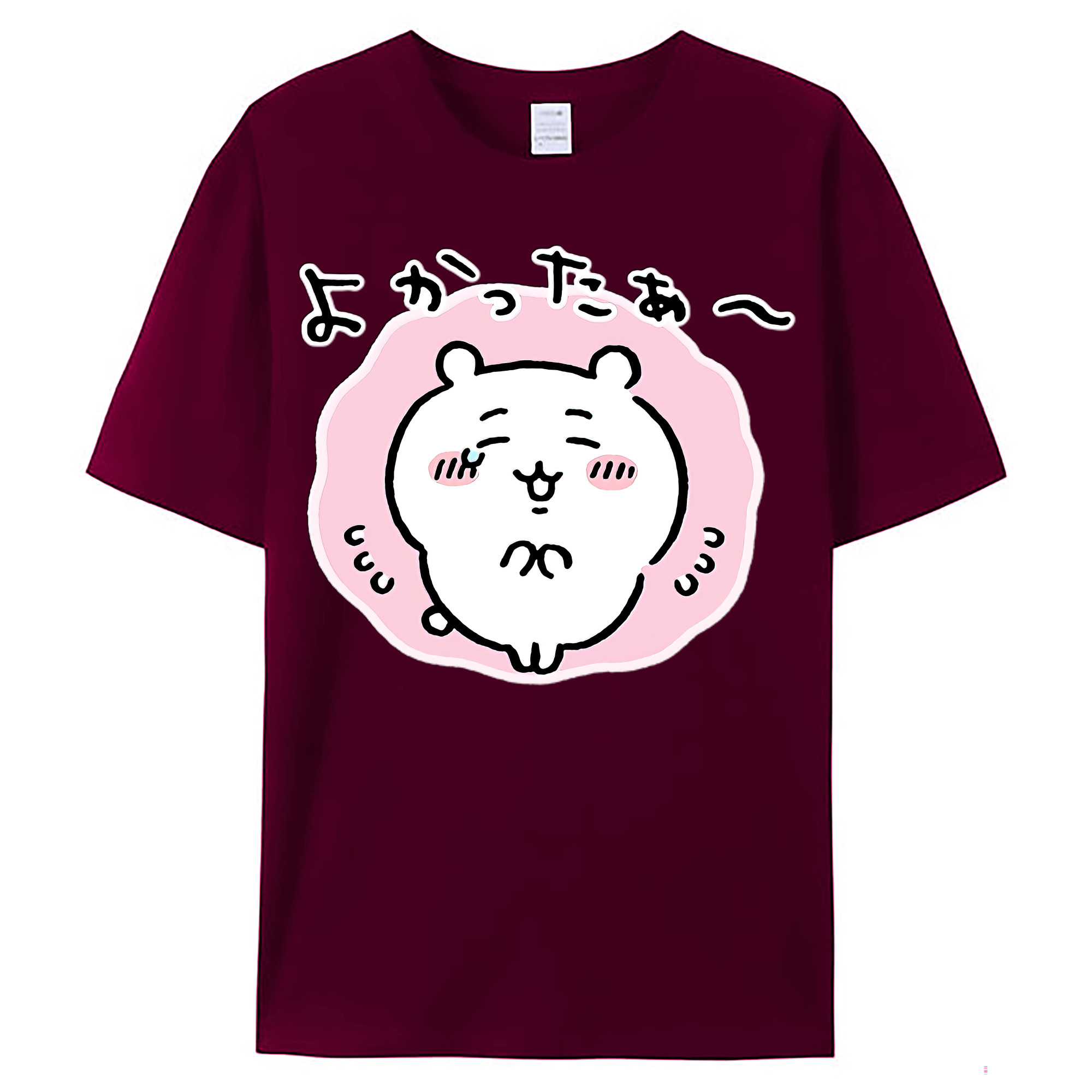 （画像用） ちいかわ ちいかわ Chii-kawa chiikawa レディースカジュアルプリントTシャツ（綿100％）